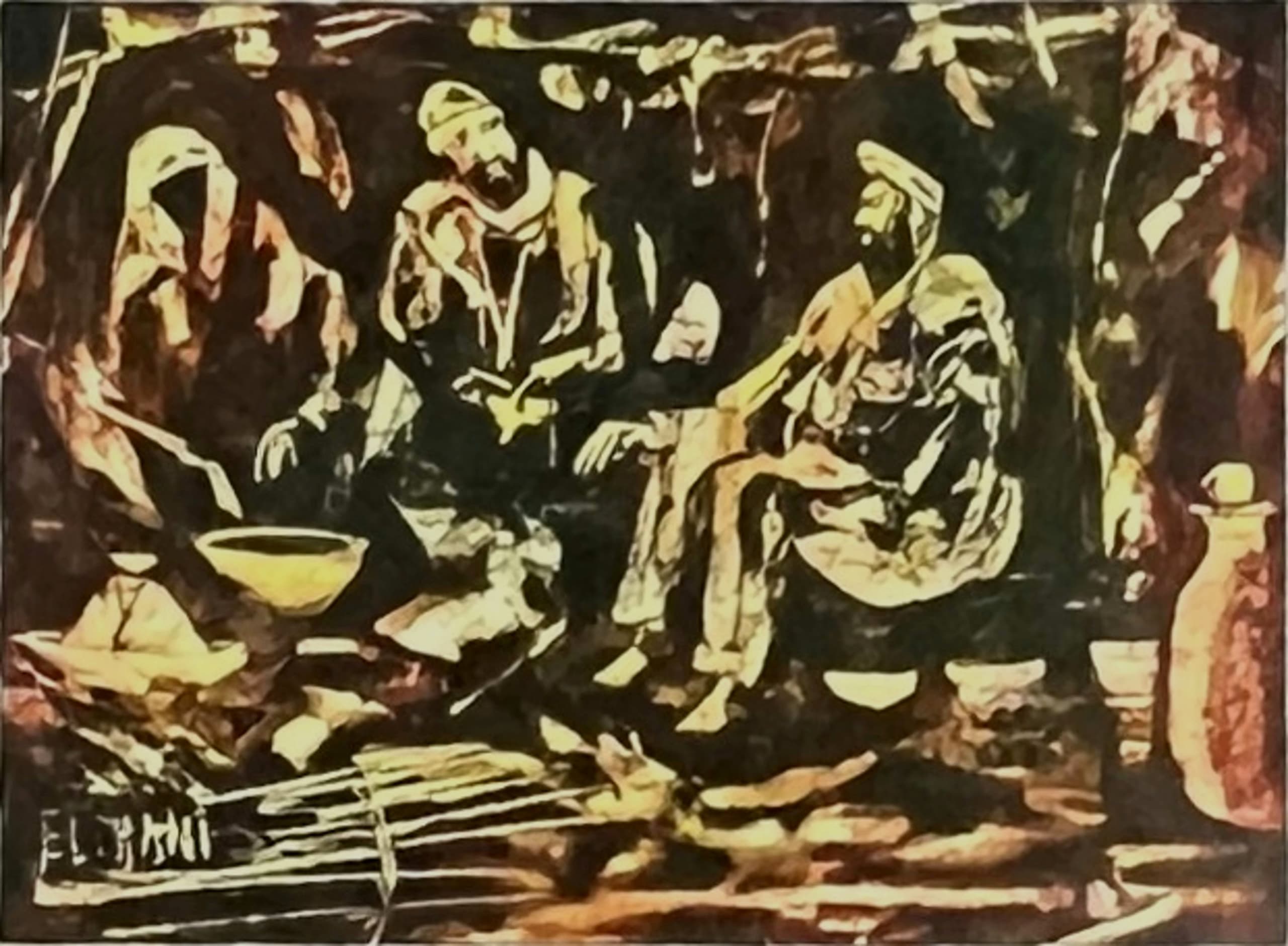 El Hani, peintre marocain