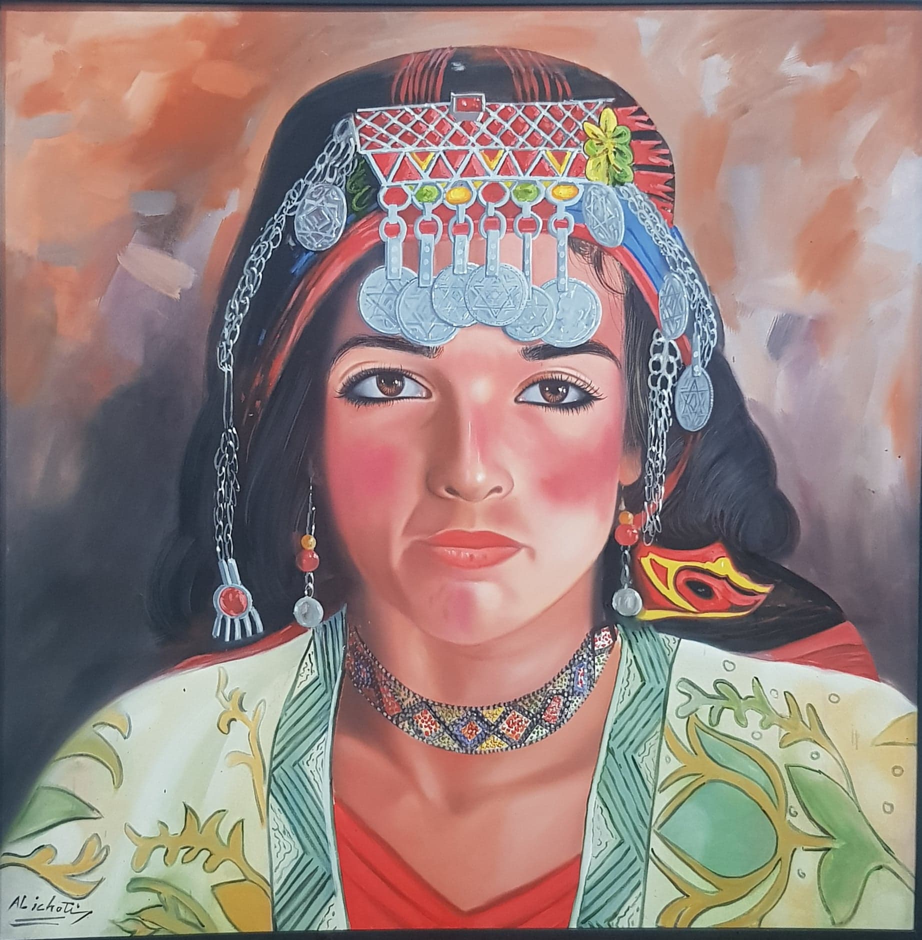 Tableau Portrait femme berbère